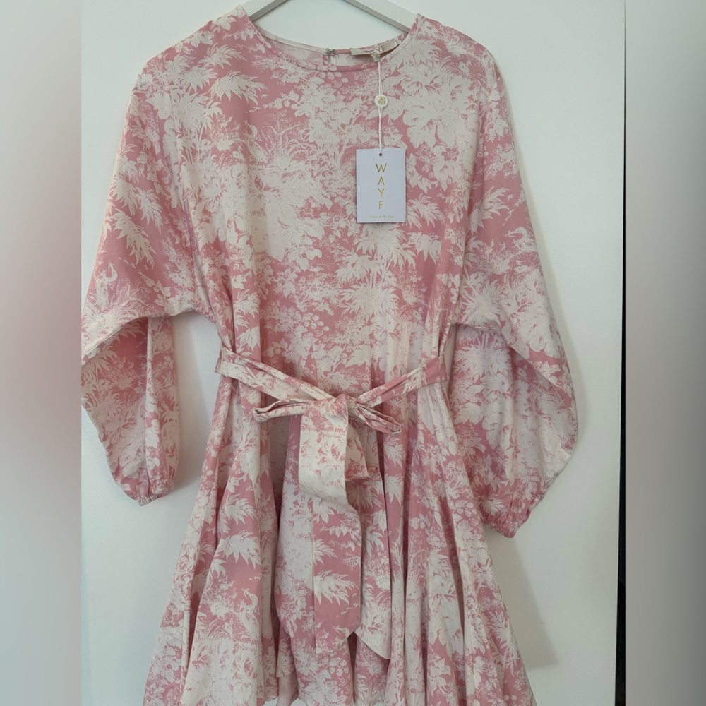 Wayf Rose and Cream Floral Blouse